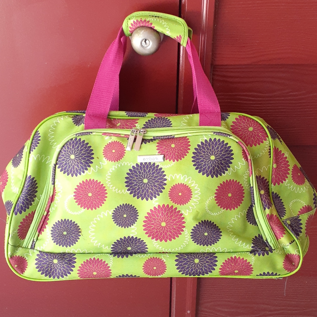 Embark Floral Rolling Duffle